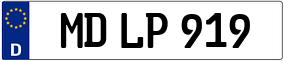 Trailer License Plate